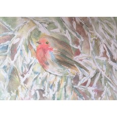 Christmas Robin Original Watercolour